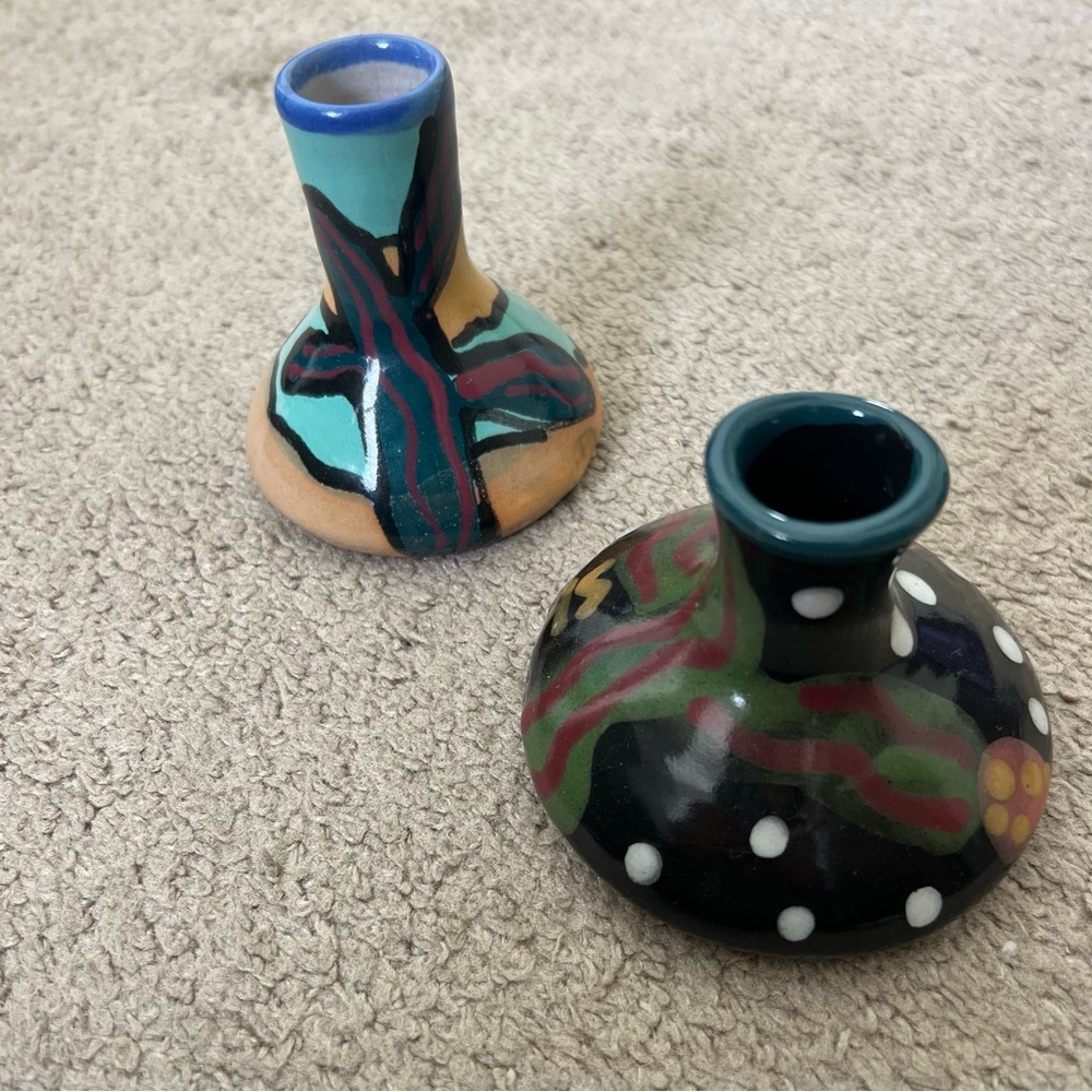 Handmade pottery pieces